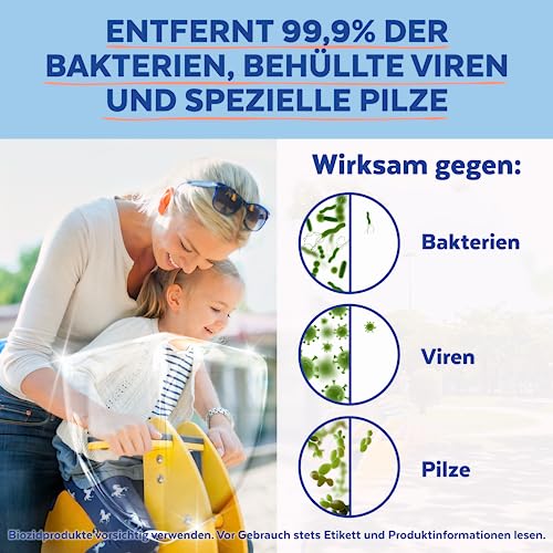Sagrotan Hand-Desinfektionsgel Kamille & Lotus Desinfektionsmittel für die Hände in handlicher Reisegröße – 1 x 50 ml antibakterielles Gel