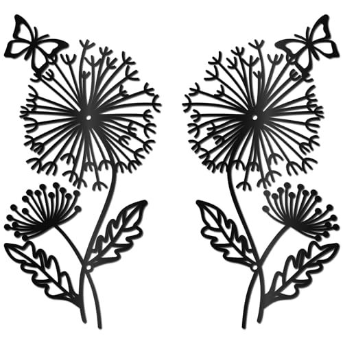 Silhouette papillon en fer noir déco murale géométrique pour balcon