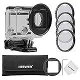 Neewer 52MM Close-up Filter Set for GoPro Hero 3+/4: (1)52mm Macro Close-up Filter Set(+1, +2, +4, +10) + (1)52mm Lens Filter Ring Adapter + (1)Microfiber Cleaning Cloth + (1)Filter Carrying Pouch