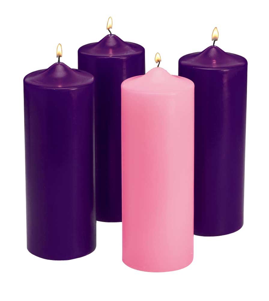 F.a. Dumont Purple 3" X 12" Christmas Advent Candles