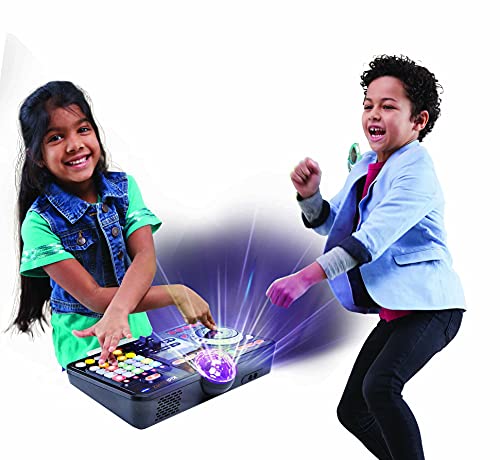 VTech Kidi DJ Mix (Black), Toy DJ Mixer for Kids with 15 Tracks and 4 Music Styles, with Lights and Effects, Educational Toy, Interactive Toy for Kids Aged 6 Years +,10.4 x 35.8 x 24.3 cm
