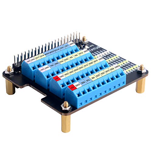 Generic Raspberry Pi 4 GPIO Screw Terminal Block Breakout Module, Raspberry Pi GPIO Expansion Board Breakout for Raspberry Pi 4B3B+3B2BB+Pi ZeroPi Zero W