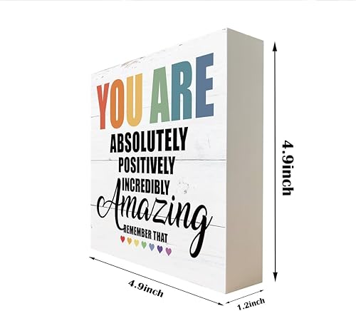 Miniatura 2 de Letreros de madera inspiradores, caja de madera, decoración de escritorio, decoración positiva para el hogar, letrero de decoración de oficina,