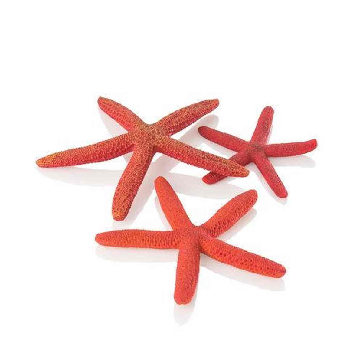biOrb Fish Tank Decorations, Ceramic Starfish Aquarium Ornament (Red Colour), Beautifully Detailed Artificial Fish Tank Accessories to Add Colour, Natural-Looking Aquarium Decor for Scenic Background
