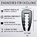 HeightRight Adjustable Golf Tee Height Tool (5-Level Precision) – Universal Fit for Wooden & Plastic Tees, Consistent Tee Height Setter for Drivers, Fairway Woods & Irons, Golf Swing Training Aid