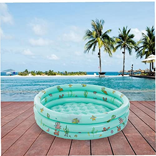 FINFFON Paddling Pool 3-Ring Runde Sommer Paddel Badewanne Baby Sommer Faltbare Familie Wasser Pools for Kinder… – Bild 8