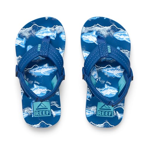 Image of REEF Boys Toddler /Little Kid Ahi Beach Flip Flop, Soft Cushion Footbed, Water Friendly