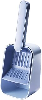 Kichvoe Multifunctional Cat Litter Scoop with Fine Mesh Slotted Design, Portable Household Litter Scooper for Cat Waste Cleaning, Blue 1pcs Suitable for Pet Accessories