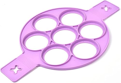 Miniatura 9 de Moldes antiadherentes para panqueques con anillo de silicona para huevos fritos, reutilizable, para hacer panqueques, hacer huevos, utensilios de