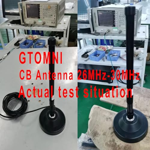 CB Radio Antenna 27MHz Magnetic CB Antenna Kit Magnetic Base with PL-259 BNC Male Connector for Cobra Midland Uniden Maxon President Vehicle Car Mobile Handheld CB Radio Police Scanner for Trucks by GTOMNI - Image 6