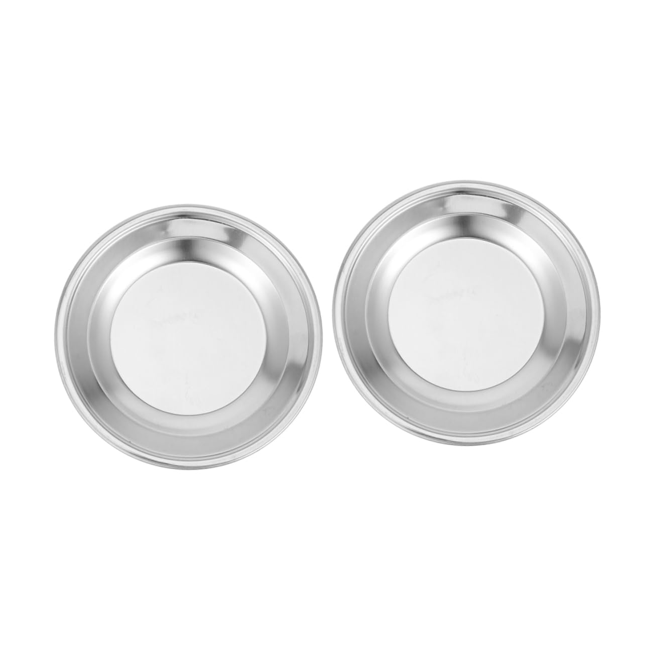 FUNOMOCYA Efficient Tea Bag Storage Round Coaster Plate Decorative Saucer Stainless Steel Tray Teabag Holder Dish