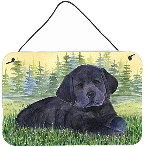 Caroline's Treasures SS8343DS812 Labrador Wall or Door Hanging Prints Aluminum Metal Sign Kitchen Wall Bar Bathroom Plaque Home Decor, 8x12, Multicolor