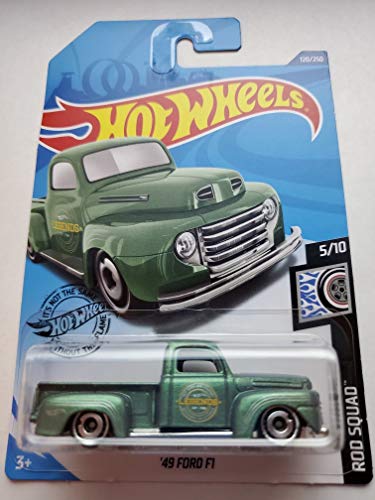 Hot Wheels 2020 Rod Squad 49 Ford F1, Verde miniatura 1