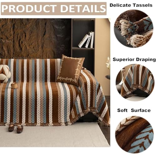 Couverture de canapé lavable en flanelle douce de qualité