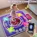 Vanvimen Dance Mat Toys for 3 4 5 6 7 8 Year Old Girls Boys Kids, Bluetooth Dance Play Mat with 5 Mode, Adjustable Volume, Music & LED Lights, 3 4 5 6 7 8 Year Old Girl Boy Birthday Gift Ideas