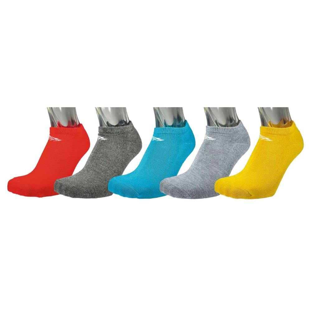 Puresox Socklet Low Fit Sport Sock, Running Gym Cycling Everyday Walking Sock5 Pack Mixed Ladies Assorted color, Size 3-8