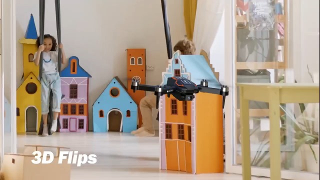 Produktbild von F198 Drohne Mit HD Kamera, Mini Drone Dual Kamera, Geste/VR Steuerung, 3D Flips