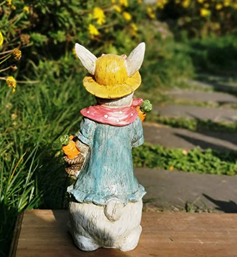 Simulation de jardin sculpture animale de lapin pour aménagement extérieur - 6
