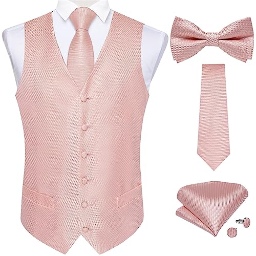Gilet de costume rose chic avec accessoires de fête - 2
