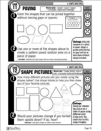 Newpath Learning Primary Math Problems Reproducible Workbook, Grade 1-2 #TOP4