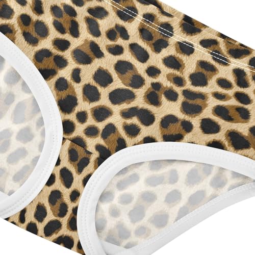 Joisal Leopard Print Black Brown Beige Girls Underwear Toddler 2t Cotton Panties Little Girl Colorful Underpants Briefs4