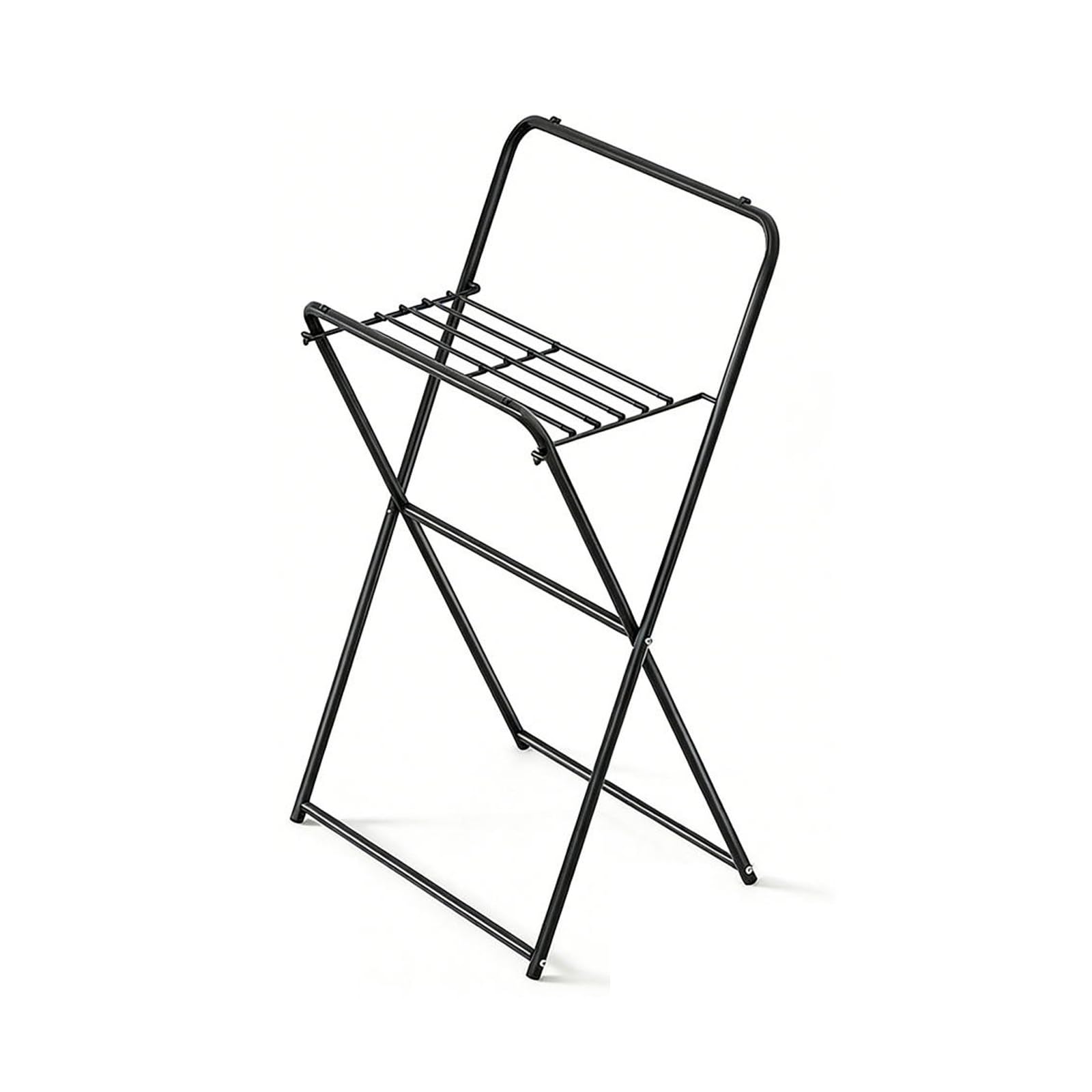 Porte-serviettes en métal sans perçage X-SD étagère murale 7 barres de douche noire suspendue