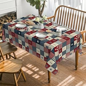 Horaldaily 4th of July Tablecloth 60×84 Inch Rectangular, Veterans Day Decorations Table Cloth American Flag Collage Table Cover Patriotic Party Supplies for Home Dining Room Kitchen Horaldaily 4th of July Tablecloth 6084 Inch Rectangular Veterans Day Decorations Table Cloth American Flag Collage Table Cover Patriotic Party Supplies for Home Dining Room Kitchen