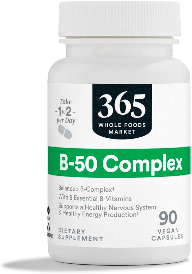 Vitamin B-50 Complex, Vegan, 90 Capsules