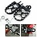 Aluminum CNC Wide Foot Pegs Footpegs for Suzuzki DRZ400 S M SM 00-17/RMX250 S R 93-99/RM125 RM250 91-02
