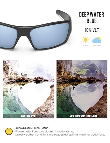 Image of BLAZERBUCK Anti-salt Polarized Replacement Lenses for Oakley Gascan OO9014 Sunglass