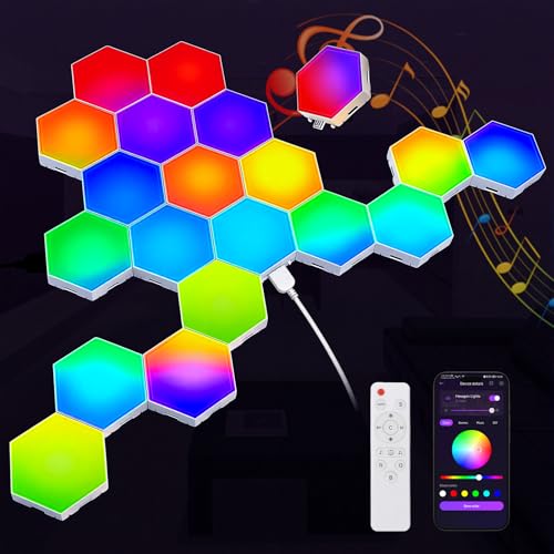 TISOFU 20 Pack Hexagon Wall Panels