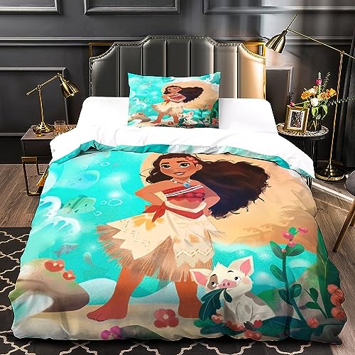 EKENOZ Moana Copripiumino Vaiana Set Biancheria da...