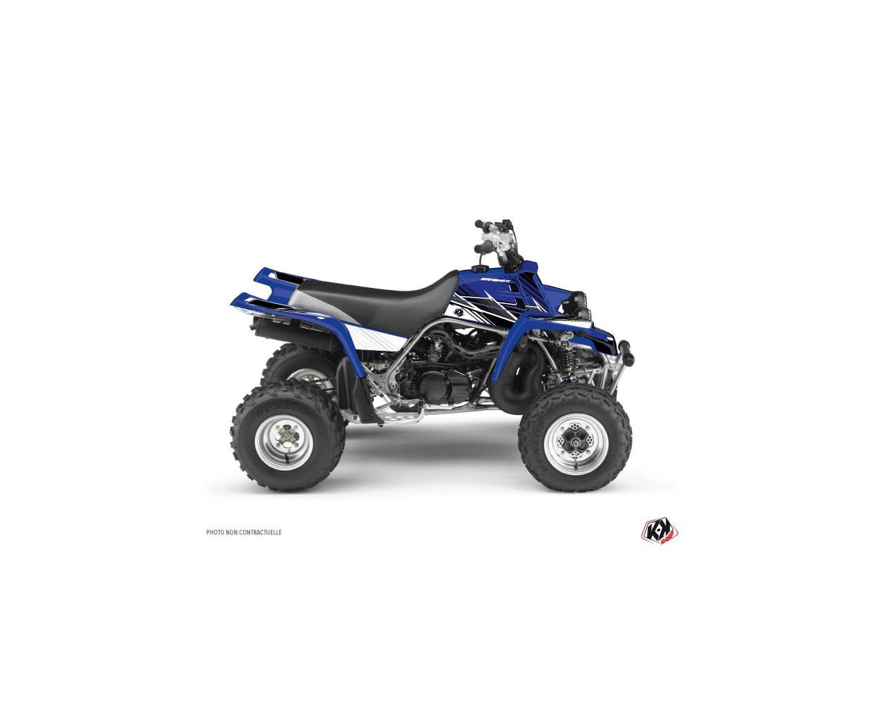 Kit de pegatinas decorativas de quad stripe azul compatible con Yamaha Banshee 1987-2023 3