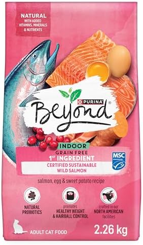 Beyond Grain Free Natural Dry Cat Food, Indoor Cat Wild-Caught Salmon & Egg - 2.26 kg Bag
