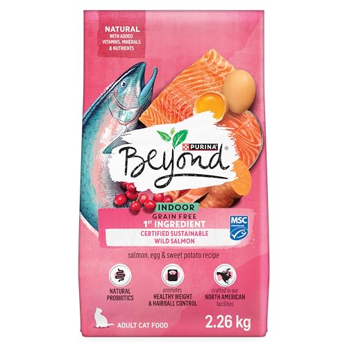 Beyond Grain Free Natural Dry Cat Food, Indoor Cat Wild-Caught Salmon & Egg - 2.26 kg Bag