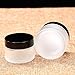15ml /0.5 oz, 12 pack Snow Diamond Empty Frosted Clear Glass jar with Inner Liners and Lids, Round Glass Jars,High End Glass Containers for Salve Cream, cosmetics, diy, make up, homemade sample,small,