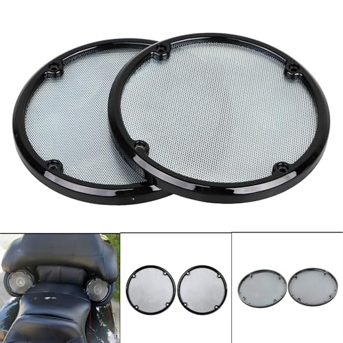 Image of Rear Speaker Grill Mesh Cover For Harley Electra Glide FLHTCU /FLHTK Tri Glide Ultra FLHTCUTG Road Glide FLTRU 2014-2023