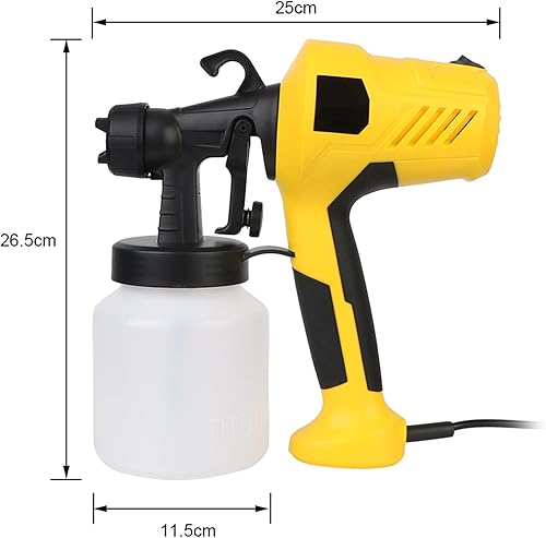 Miniatura 8 de HMWOKPOT Pistola pulverizadora de chocolate, máquina de chorro de arena manual de 500 W para postre, para hornear, pastel, aerógrafo, pistola para