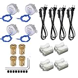 4PCS Cup Turner Motor Turntable Motor Synchron Motor 50/60Hz AC100~127V CCW/CW 4W with 7mm Flexible...