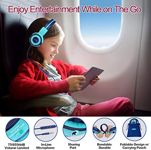 SIMOLIO Casque Enfant, Casques Audio pour Adolescents, Casques Filaires avec Volume Limiter, Pliables et Réglables pour… - Les Beatles, Paul McCartney, John Lennon, RIngo Starr, George Harrison SIMOLIO Casque Enfant, Casques Audio pour Adolescents, Casques Filaires avec Volume Limiter, Pliables et Réglables pour… – Image 3