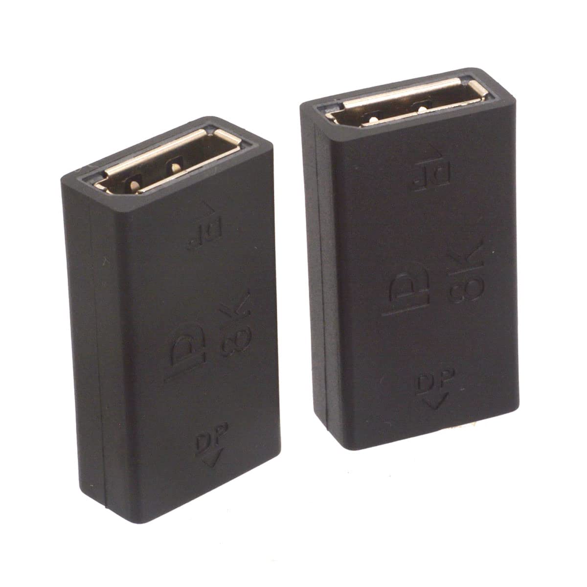 Lot De 2 Coupleurs DisplayPort 8K 60Hz DP Femelle Vers Femelle - Adaptateur Pour Écran 4K/8K, Extension Câble DP 1.4