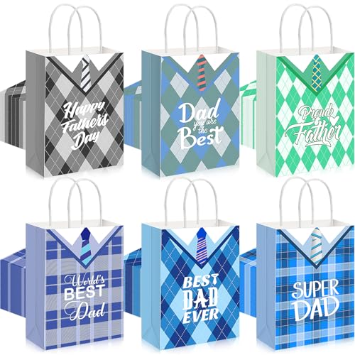 Sacs cadeaux fête des pères en papier pour friandises et bonbons - Affrolling