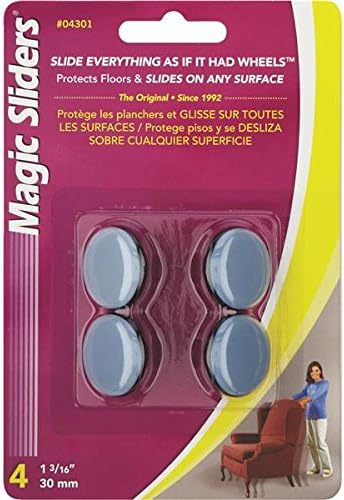 Surface Protectors, Furniture Sliding Discs, Nail-On, 1-3/16-In. Round, 4-Pk.