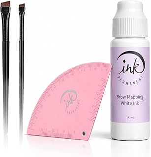 Kit de mapeo de cejas con rodillo de tinta de...
