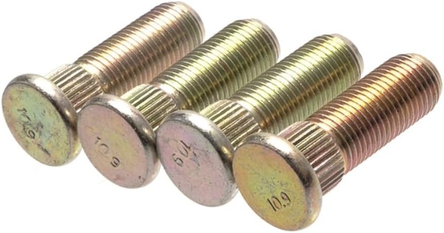 4 Pcs M8-M12x1.25 Spline Screw Hub Stud For ATV Go kart UTV Buggy Quad Bike Wheels Mounting Fixing Accessories Spare(M12-A)