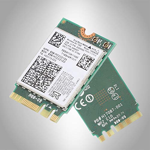 ASHATA Doppia Scheda di Rete, Scheda di Rete Wireless 2.4G / 5G per Intel 7260 AC 867Mbps Speciale per Lenovo/ThinkPad, Scheda di Rete WiFi a Doppia frequenza con interfaccia NGFF / M2