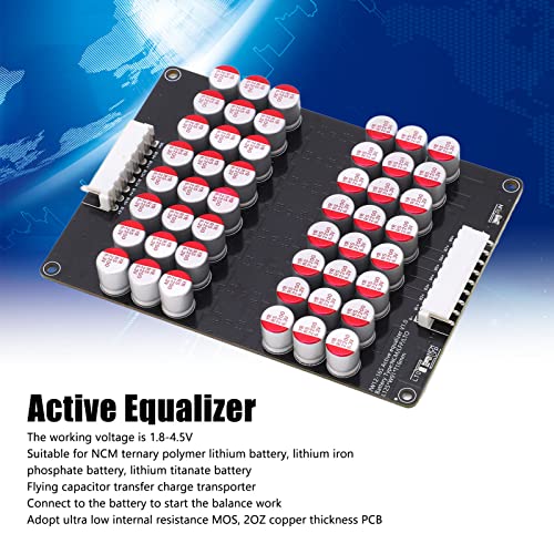 Ecualizador Activo 12-16S para Transferencia de Energía, Tablero Ecualizador con Baja Tensión para Baterías, 1.8-4.5 V miniatura 2