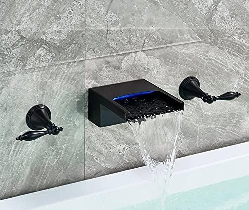 Mitigeur de baignoire cascade mural pour une salle de bain spa