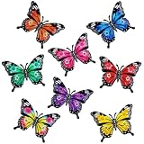 YiYa 8 Pièces Décoration Murale Papillon Art Mural en Métal Papillon...