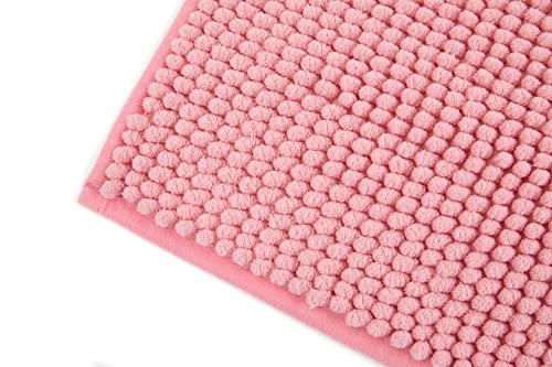 Emma Barclay Noodle Soft Touch Non-Slip Bathroom Rug in Pink - Shower Mat 40x60cm, 40 x 60 cm (Rectangular) - Image 3